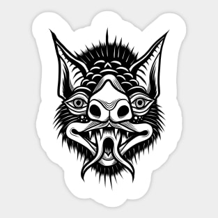 Bat head Sticker